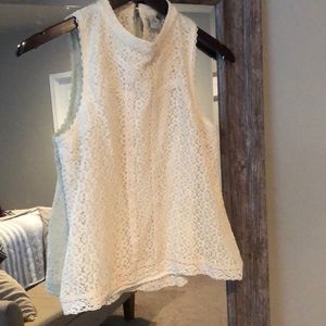 Off White Lace Top